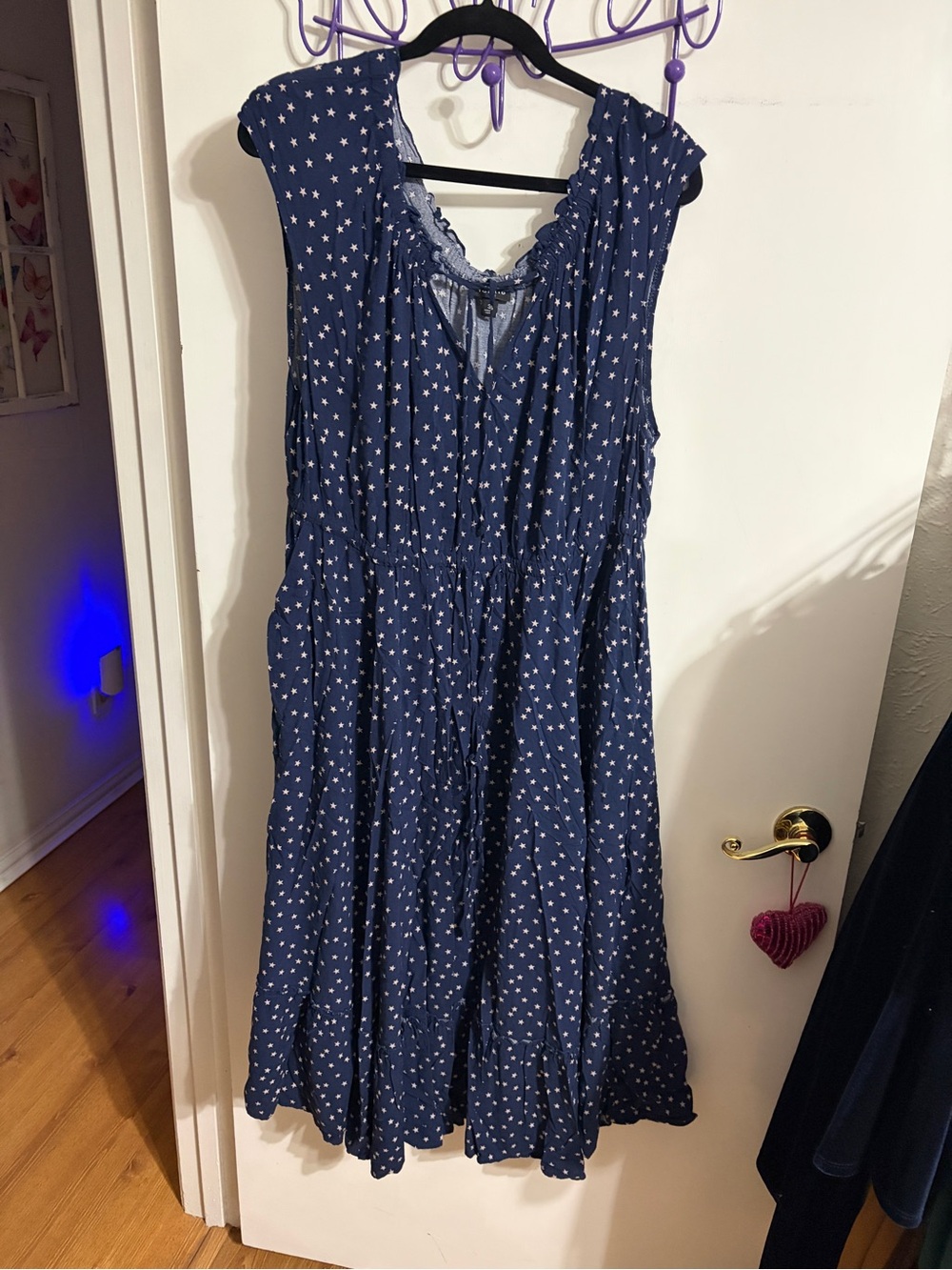 🥳 3 torrid Navy Star Print Almost Maxi Dress - Picture 10 of 15
